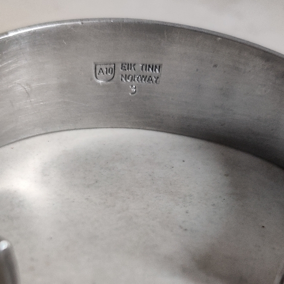 Mid-century modern Eik Tinn Norway Pewter Cuff Bracelet - Picture 14 of 14